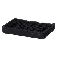 「現場のチカラ」 ハンドル付 折りたたみメッシュコンテナ 10L BK 1個  オリジナル