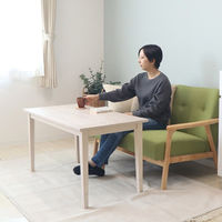 【軒先渡し】ヤマソロ () 継ぎ脚テーブル 幅1050×奥行550×高さ450/550mm ホワイト 82-421 1台（直送品）