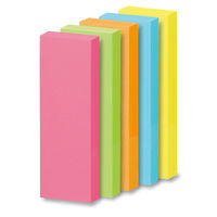 【旧品】アスクル 強粘着ふせん 75×25mm ビビッドカラー 1箱（50冊入）  オリジナル