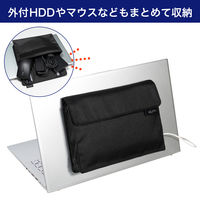 朝日電器 ノートPCポケット(ブラック) OR-PO01(BK) 1個