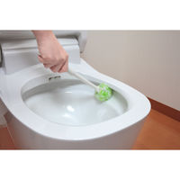サンコー トイレブラシ ケース付 1個 水だけで汚れが落とせる 傷がつきにくい スリム グリーン びっくりフレッシュ BF-49