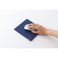 ライオン事務器 マウスパッド ポケット付 MP-186 ダークブルー 805-60 1個