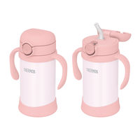サーモス まほうびんのベビーストローマグ 350ml ピーチ FJT-350 PCH1セット（3個）