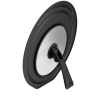 サーモス 折りたたみスタンド式フタ ブラック KLD-002 BK1個