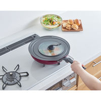 サーモス フライパン 28cm ガス火・IH対応 レッド KFM-028 R1セット（3個）