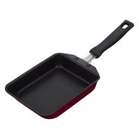 サーモス 玉子焼きフライパン ガス火・IH対応 レッド KFM-013E R 1セット（3個）