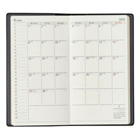 日本能率協会マネジメントセンター 【2024年4月版】NOLTY エクセル8 スリム 片側1週間+ノート 黒 2024-9033 1冊（直送品）