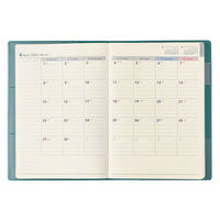 日本能率協会マネジメントセンター 【2024年4月版】NOLTY エクリ A5-3 バーチカル サーフグリーン 2024-9676 1冊（直送品）