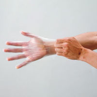 サンフラワー ポリ手袋 No.440 スーパーポリエチグローブ(内エンボス) クリア S 1ケース(4000個(100個×40))（直送品）