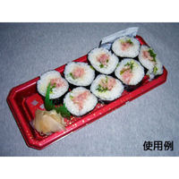 中央化学 寿司容器 CF にぎり L5 赤金箔 身 151076 1袋(50個)（直送品）