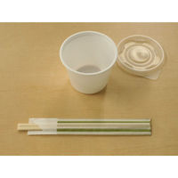 中央化学 スープカップ CF カップ 90-240 白 身 63487 1袋(100個)（直送品）