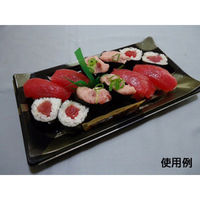 中央化学 寿司容器 HS 波ね皿 24-15 壮月BK-BK 身 158006 1袋(50個)（直送品）