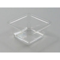 中央化学 透明カップ C-AP 角カップ 88-150 本体 128421 1ケース(1500個(50個×30))（直送品）