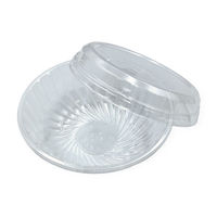 中央化学 冷麺容器 クリアボウル 中 ト付 3848 1ケース(600個(50個×（直送品）