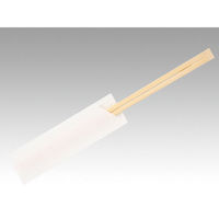 マスキ 割箸 袋入箸 竹天削24cm白無地ハカマ 1999540 1袋(100個)（直送品）