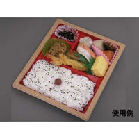 中央化学 弁当容器 CT WF-22D-27 赤木目BK 身L 23879 1ケース(600個(50個×（直送品）