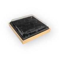 中央化学 折箱 CWA 20-20G 黒-赤杉 (ボ) 967869 1ケース(180個(20個×（直送品）