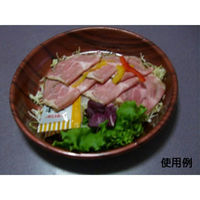 中央化学 惣菜容器 CF ボウル 220浅 木理DBR両 身 30874 1ケース(600個(50個×（直送品）