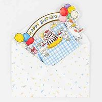 グリーティングライフ バースデーテーブルカード キャット KE-34 1個