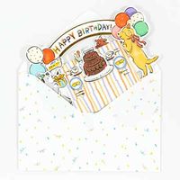 グリーティングライフ バースデーテーブルカード ドッグ KE-35 1個