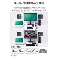 KVMスイッチ パソコン2台 切替器 4K ディスプレイ端子 HDMI KVM-NHUS2 エレコム 1個（直送品）