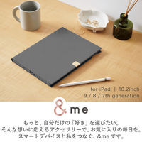 iPad 10.2インチ ケース レザー フリーアングル チャコールグレー TB-A19RWVJMGY エレコム 1個