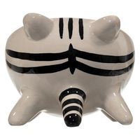 レインボー 足つき 猫のフードボウル トラネコ 296576 1個（直送品）