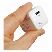 エアージェイ PD30W type-Cミニキューブコンセント充電器 AKJ-30WPDS WH 1個
