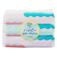 ティッシュペーパー アスハピ ハッピーカラー 100組（3個入）ソフトパックティシュ 1セット（1パック（3個入）×20）アスト