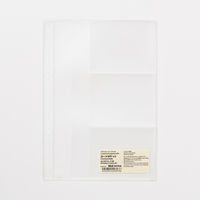 無印良品 リフィルノート リフィル カードポケット A5　20穴 カード3枚 1セット（1袋（1枚入）×2） 良品計画