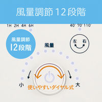 KOIZUMI DCリビング扇風機 KLF30241W 1台