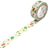 カモ井加工紙 マスキングテープ mt ex すいか 幅15mm 5巻