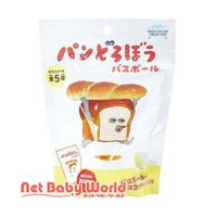 入浴剤 パンどろぼう バスボール パンの香り ミニブック付き 子供 分包 60g 1回分 1セット（1個×24）ノルコーポレーション
