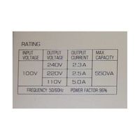 アズワン 交流電圧変圧器(昇圧専用) 550VA 67-4519-62 1個（直送品）