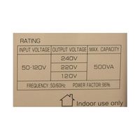 アズワン 交流電圧安定器(昇圧・降圧) 500VA 67-4519-69 1個（直送品）