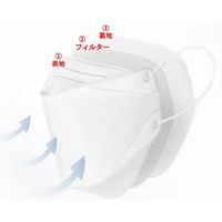 伸和 クリーンルーム用ディスポ立体マスク 50袋入 SL-CR3DMASK 1箱(50袋) 4-5489-01（直送品）