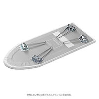 山崎実業(Yamazaki) 舟型アイロン台 ブラック 約W75XD30XH20cm タワー アイロン掛けしやすい 1221 YJ1221（直送品）