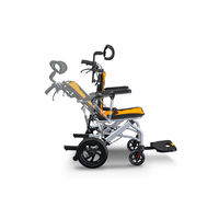 フェニックス商事 ライパット リクライニング介助式車椅子 オレンジ LPKY9006L_K_O 1台（直送品）