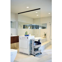 JEJアステージ リセスタイル テーブルワゴン3段 ライトグレー 幅450×奥行300×高さ715mm 1台