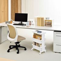 JEJアステージ リセスタイル テーブルワゴンミニ3段 ホワイト 幅400×奥行250×高さ625mm 1台