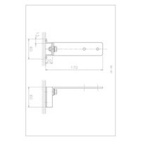 信栄物産 門柱専用金具 SK-91 1個（直送品）