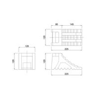 信栄物産 タイヤ歯止め(2ヶ1セット) 4085W 1セット（直送品）