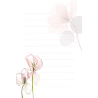 フロンティア はがき箋 クリスタルフラワー ピンク 2柄×5枚 HGS-437 1セット(1冊(10枚)×10)