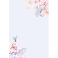 フロンティア はがき箋 パステルローズ 2柄×5枚 HGS-444 1セット(1冊×10)