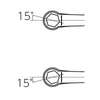 エスコ 14mm HEX両口めがねレンチ EA616DG-14 1セット(3本)（直送品）