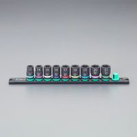 エスコ 1/2”DR/ 9点 インパクトソケットセット EA164DY-150 1セット（直送品）