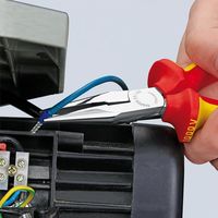 エスコ 160mm 絶縁ラジオペンチ(グリップ/落下防止) EA537KD-161 1丁（直送品）