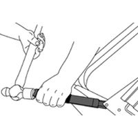 エスコ 32mmx255mm スロットチゼル(曲/側面刃付) EA572GA-51 1セット(2個)（直送品）