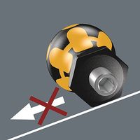 エスコ 1/4”Hex/ 64mm ドライバーハンドル(ESD) EA560WV-41 1セット(3本)（直送品）