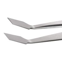 エスコ 6.3 x120mm/36A 超精密ピンセット(ステンレス製) EA595HA-53 1セット(2本)（直送品）